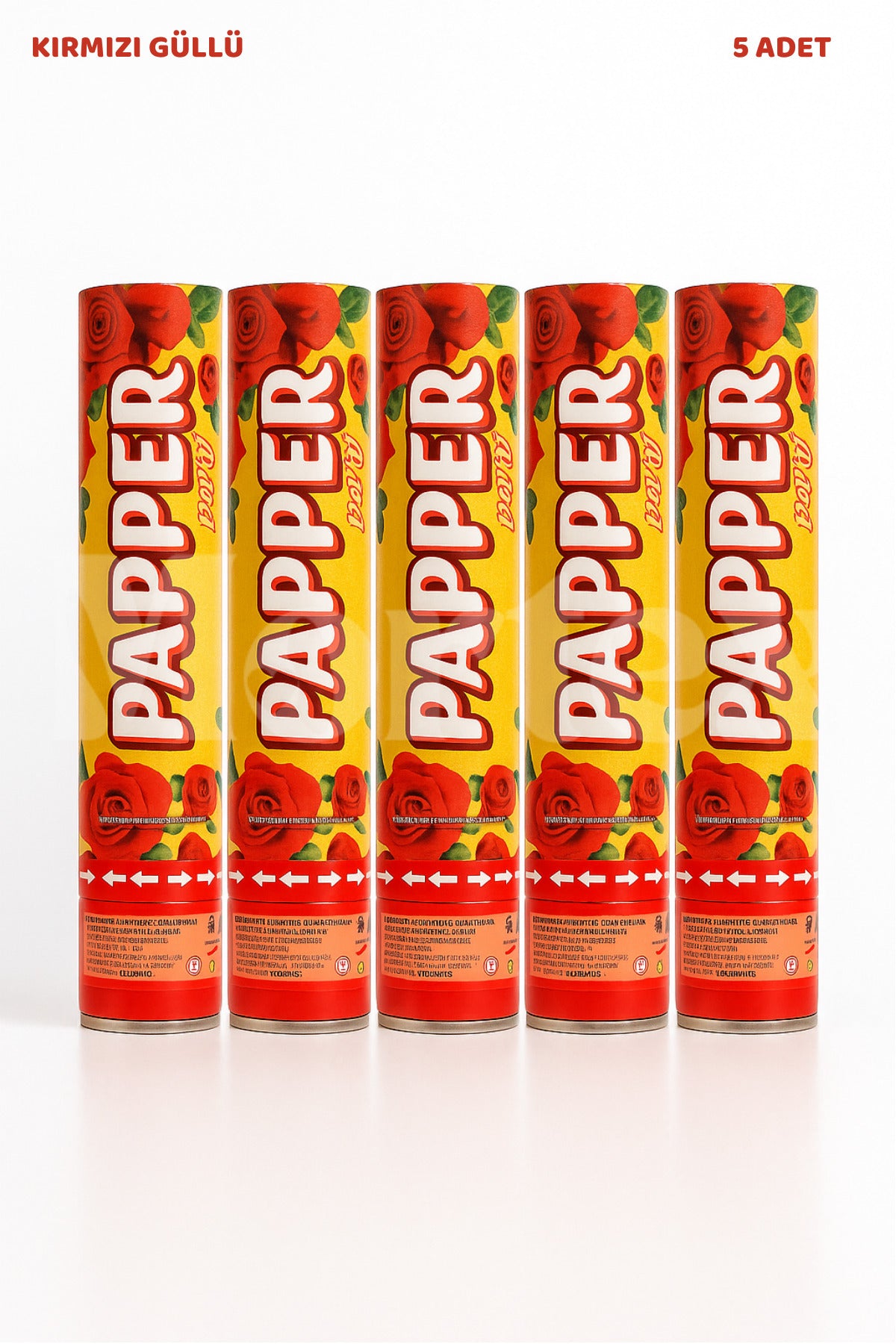 5'li Güllü Konfeti 30cm - Kına, Düğün, Parti, Nişan, Doğum Günü, Özel Gün Konfeti