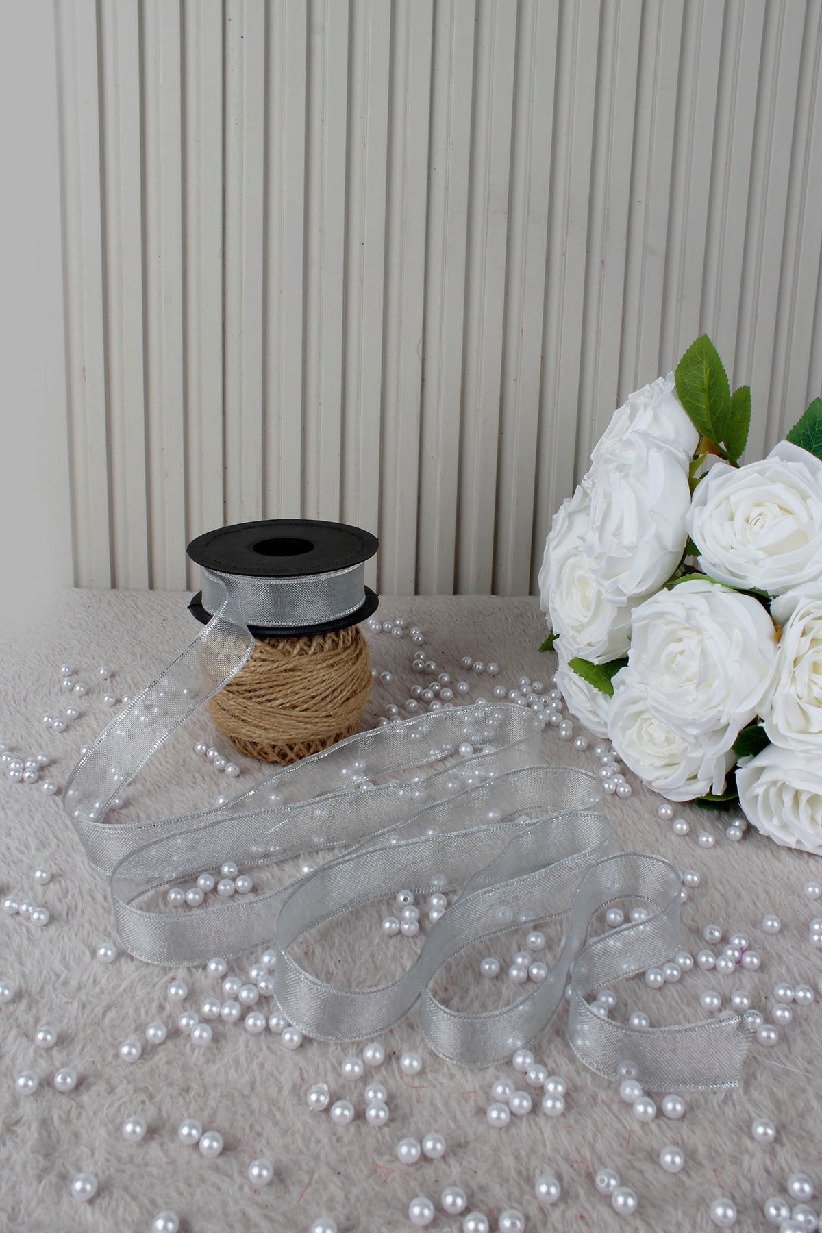 Şifon Kurdele 2.5 cm 20 mt - Bohça,Nikah,Nişan,Çeyiz,Hediye,Süsleme,Doğum Günü,Parti