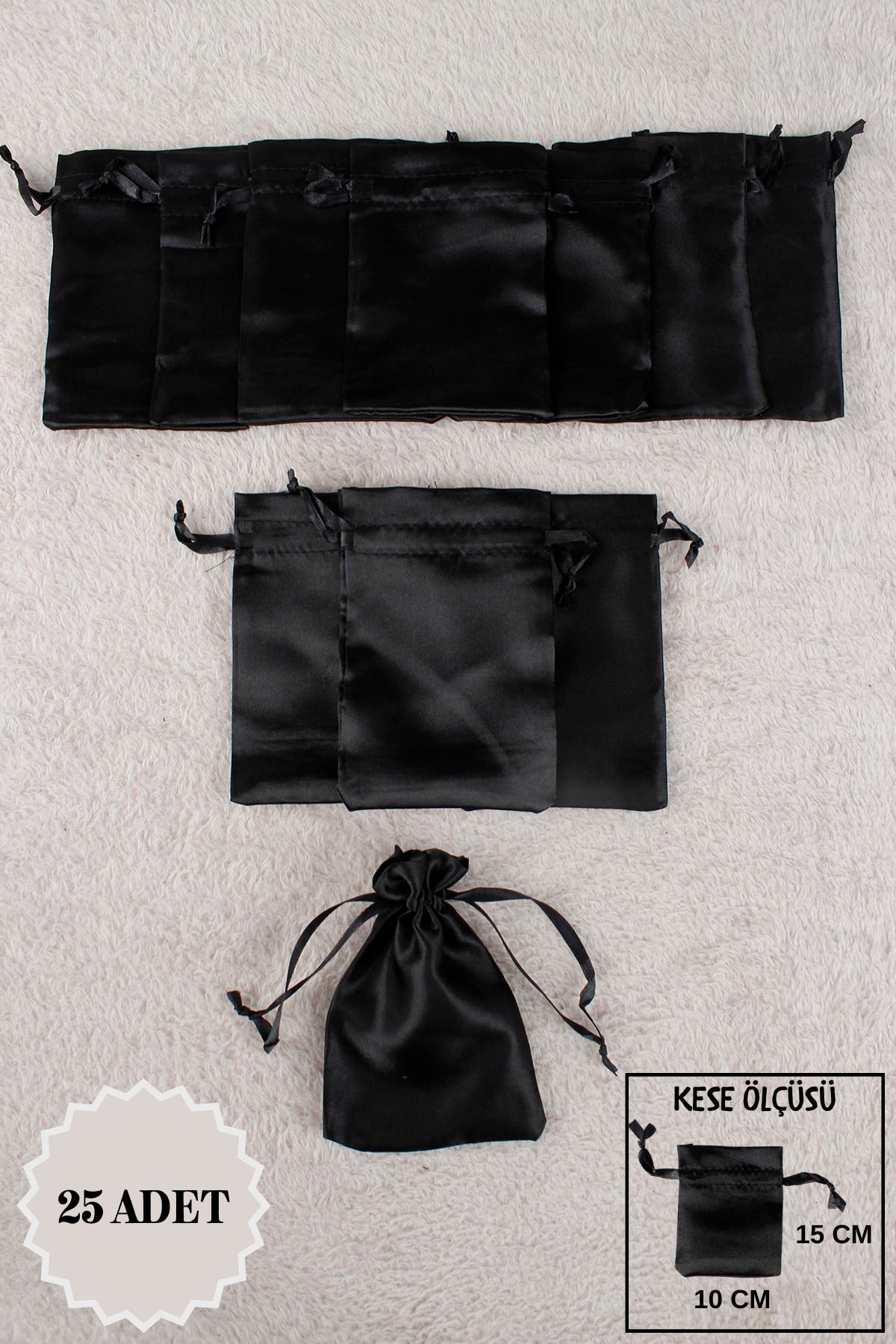 Düz Organze Tül Kese 50 Adet 9x12 Cm Kına, Çerez, Kuruyemiş Hediyelik Altın Söz Bohça Tesbih