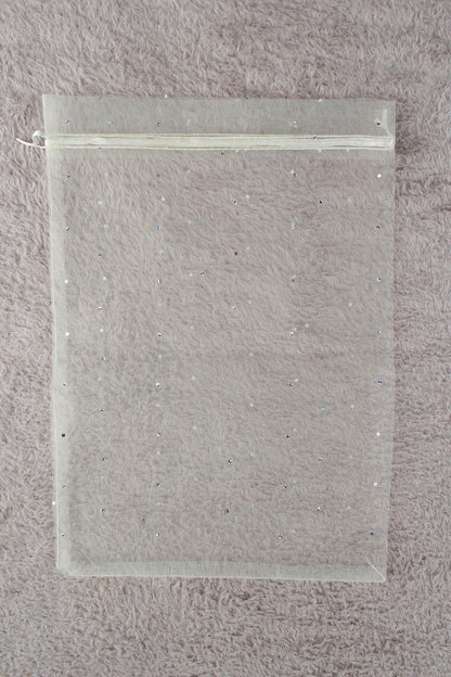 Pul Baskılı Tül Kese 10 Adet 24x34 Cm Kına, Havlu Terlik Seccade Çeyiz Hediye Yasin Yazma Bohça