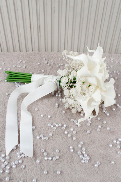 Beyaz Kala ve Cipso Gelin Çiçeği, Buketi – Nişan, Söz, Düğün, Nikah, Kına, Fotoğraf Çekimi