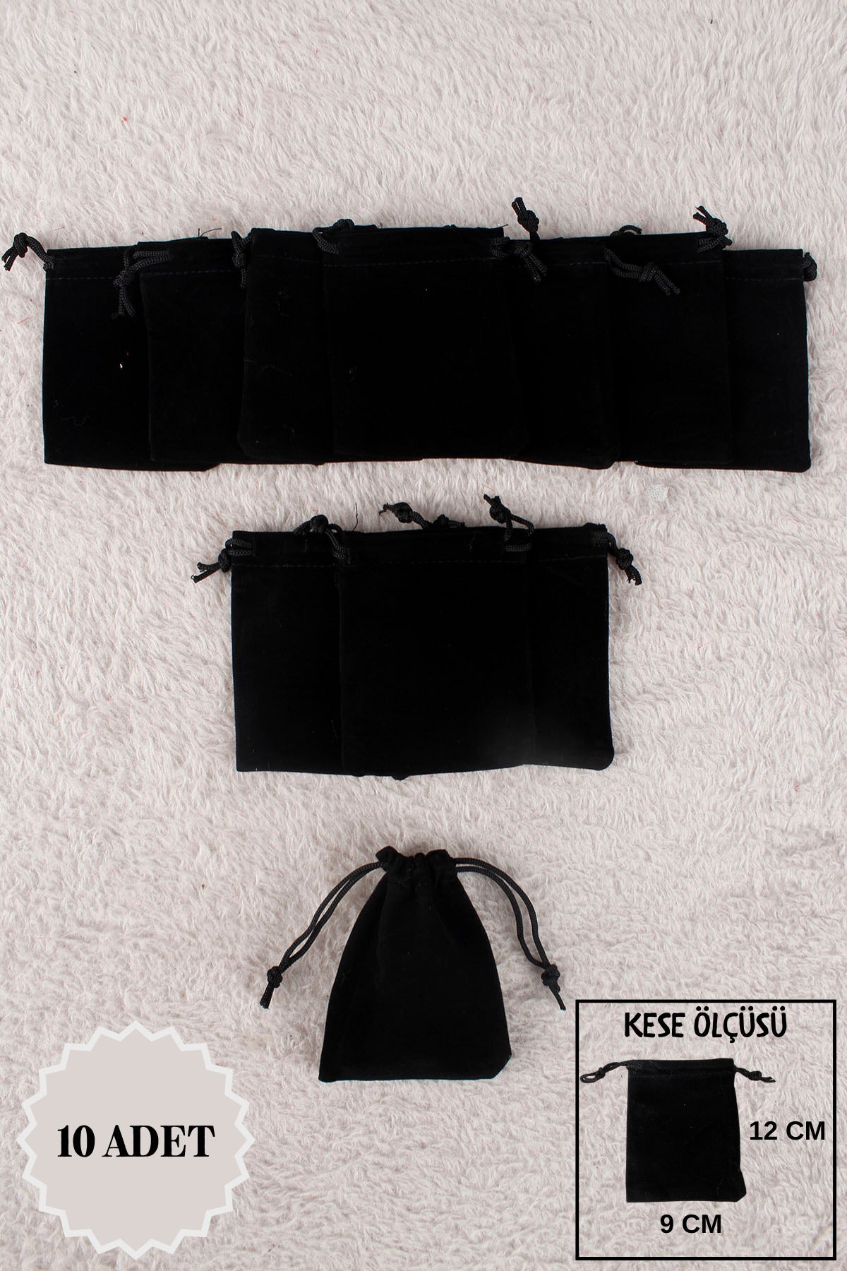Pul Baskılı Tül Kese 10 Adet 24x34 Cm Kına, Havlu Terlik Seccade Çeyiz Hediye Yasin Yazma Bohça