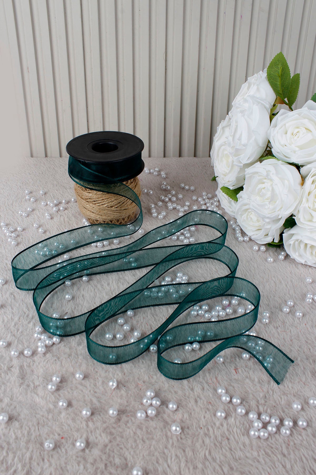 Şifon Kurdele 2.5 cm 20 mt - Bohça,Nikah,Nişan,Çeyiz,Hediye,Süsleme,Doğum Günü,Parti