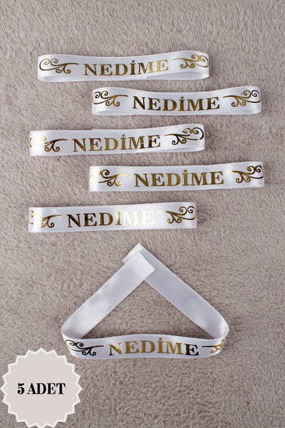 Saks Mavi Kol Kurdele Bileklik 5 Adet - Kına, Düğün, Söz, Nişan, Bekarlığa Veda, Bride