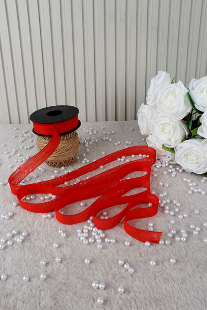 Kapiçino Napoli Keten Kurdele 2.5 cm 20 mt - Bohça, Nikah, Nişan, Çeyiz, Hediye, Süsleme, Parti