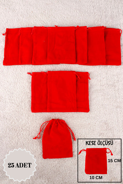 Düz Organze Tül Kese 50 Adet 9x12 Cm Kına, Çerez, Kuruyemiş Hediyelik Altın Söz Bohça Tesbih