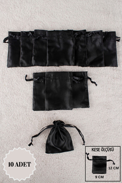 Pul Baskılı Tül Kese 10 Adet 24x34 Cm Kına, Havlu Terlik Seccade Çeyiz Hediye Yasin Yazma Bohça