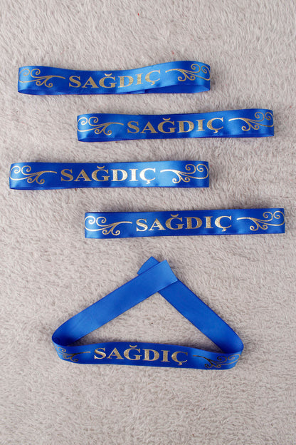 Saks Mavi Kol Kurdele Bileklik 1 Adet - Kına, Düğün, Söz, Nişan, Bekarlığa Veda, Bride