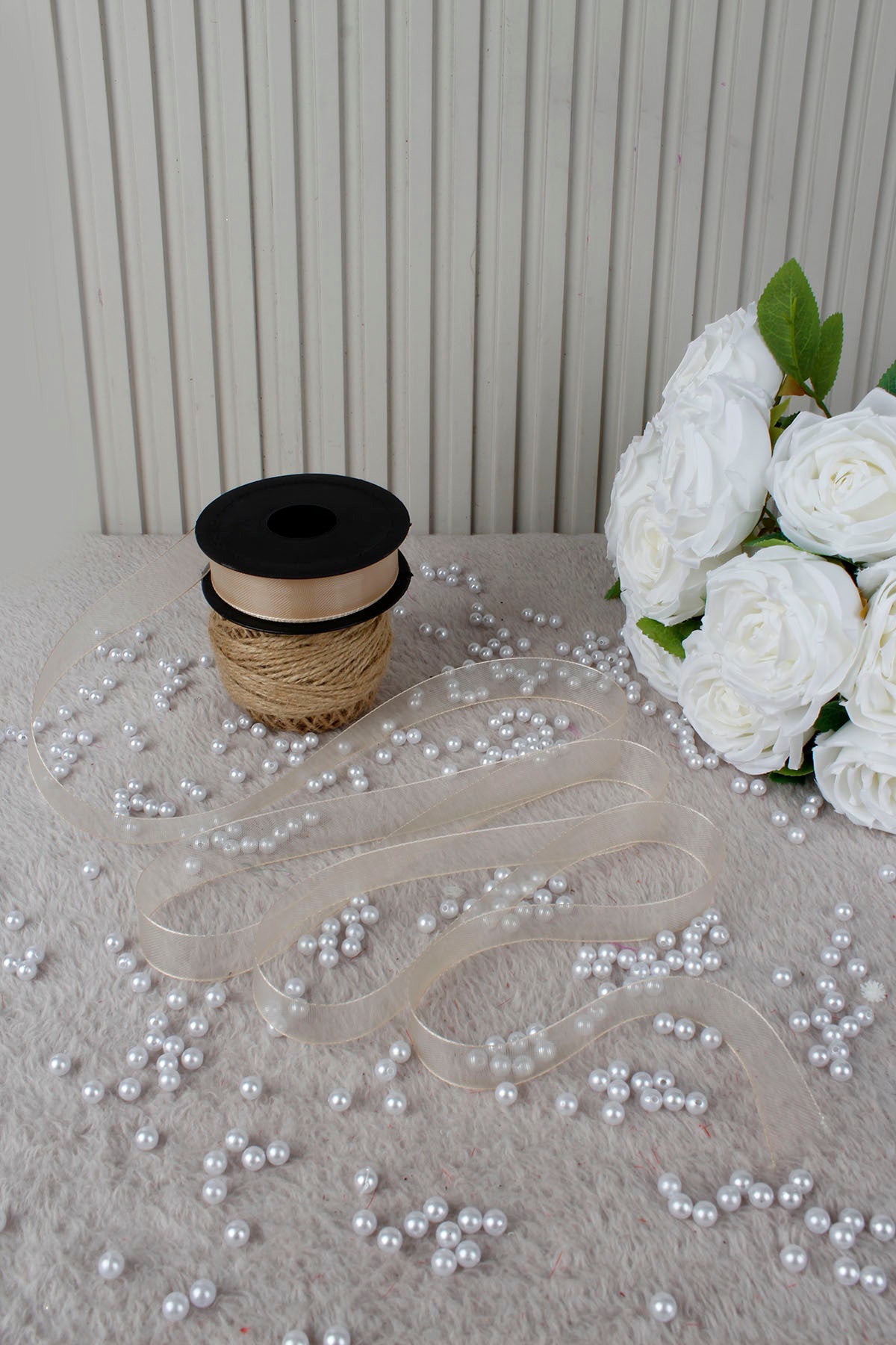 Şifon Kurdele 2.5 cm 20 mt - Bohça,Nikah,Nişan,Çeyiz,Hediye,Süsleme,Doğum Günü,Parti