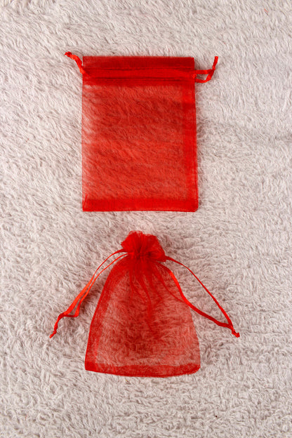 Düz Organze Tül Kese 50 Adet 9x12 Cm Kına, Çerez, Kuruyemiş Hediyelik Altın Söz Bohça Tesbih