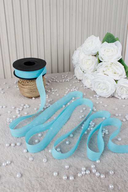 Kapiçino Napoli Keten Kurdele 2.5 cm 20 mt - Bohça, Nikah, Nişan, Çeyiz, Hediye, Süsleme, Parti