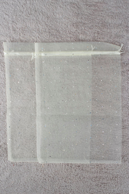 Pul Baskılı Tül Kese 10 Adet 24x34 Cm Kına, Havlu Terlik Seccade Çeyiz Hediye Yasin Yazma Bohça