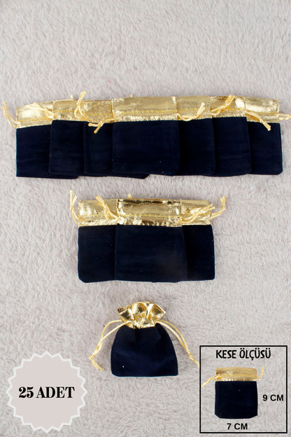 Düz Organze Tül Kese 50 Adet 9x12 Cm Kına, Çerez, Kuruyemiş Hediyelik Altın Söz Bohça Tesbih