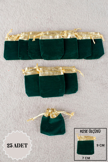 Düz Organze Tül Kese 50 Adet 9x12 Cm Kına, Çerez, Kuruyemiş Hediyelik Altın Söz Bohça Tesbih