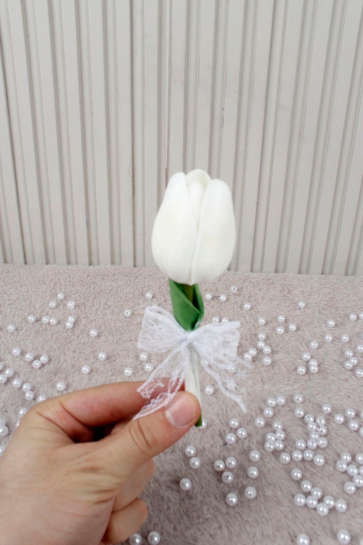 Beyaz Islak Lale Gelin Çiçeği, Buketi – Nişan, Söz, Düğün, Nikah, Kına, Fotoğraf Çekimi