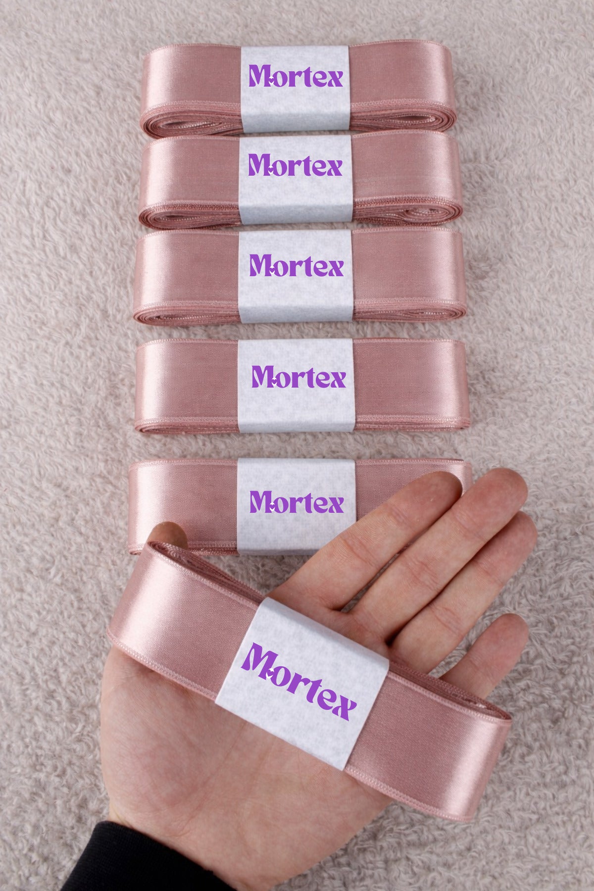 Saten Kurdele 4 cm 10mt - Bohça, Nikah, Nişan, Çeyiz, Hediye, Süsleme, Doğum Günü, Parti