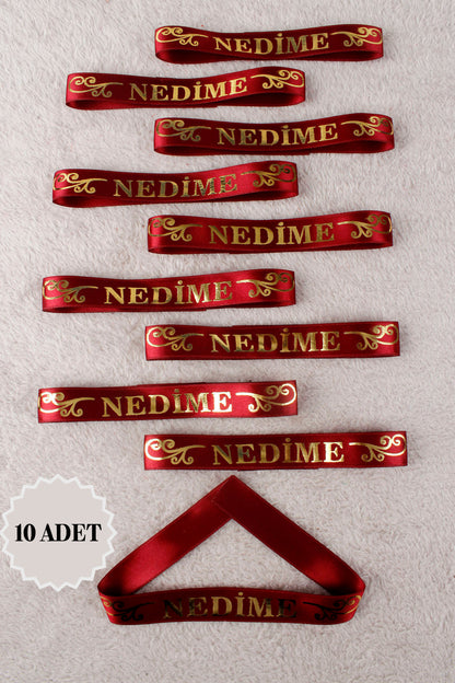 Saks Mavi Kol Kurdele Bileklik 10 Adet - Kına, Düğün, Söz, Nişan, Bekarlığa Veda, Bride
