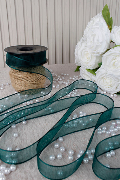 Şifon Kurdele 2.5 cm 20 mt - Bohça,Nikah,Nişan,Çeyiz,Hediye,Süsleme,Doğum Günü,Parti