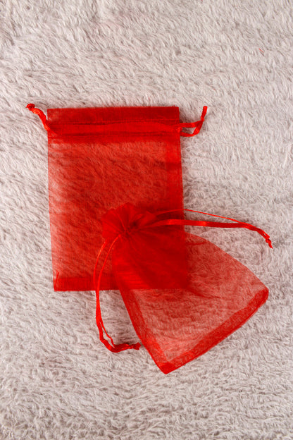 Düz Organze Tül Kese 50 Adet 9x12 Cm Kına, Çerez, Kuruyemiş Hediyelik Altın Söz Bohça Tesbih