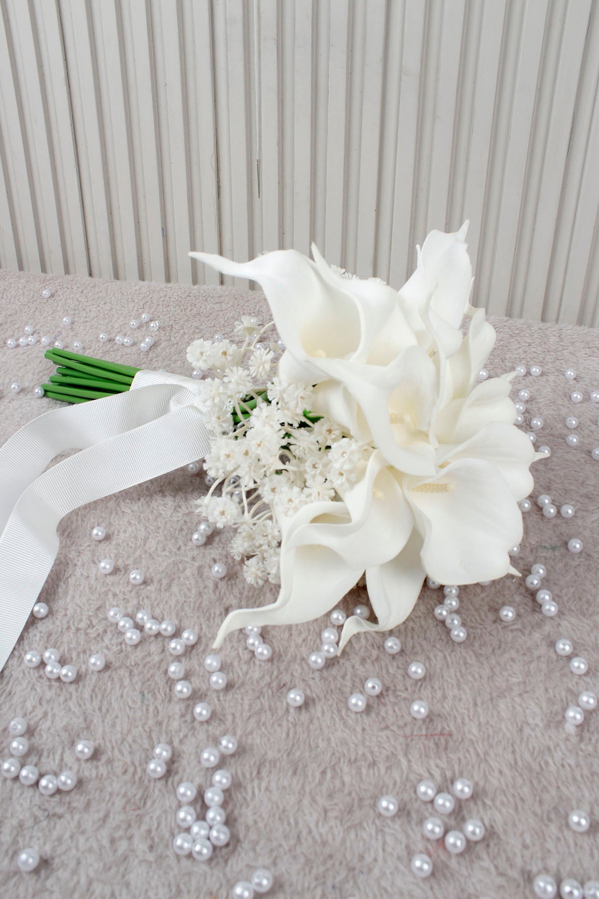 Beyaz Kala ve Cipso Gelin Çiçeği, Buketi – Nişan, Söz, Düğün, Nikah, Kına, Fotoğraf Çekimi