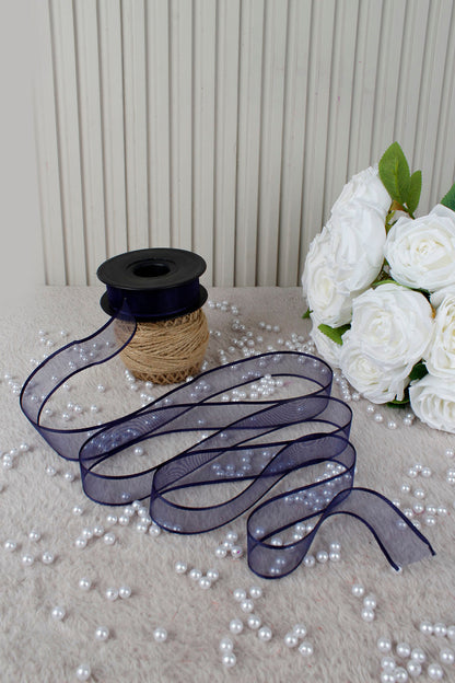 Şifon Kurdele 2.5 cm 20 mt - Bohça,Nikah,Nişan,Çeyiz,Hediye,Süsleme,Doğum Günü,Parti